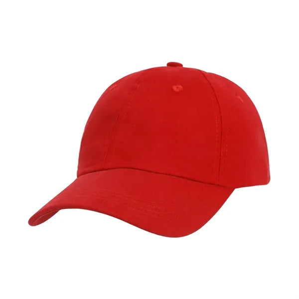 6 Panel Low Profile Unstructured Cotton Twill Baseball Cap