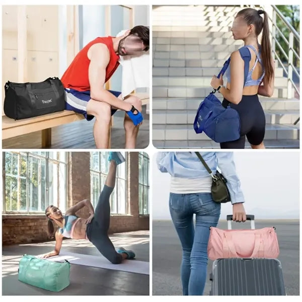 Waterproof Dufflebag with Shoe and Wet Clothes Compartments