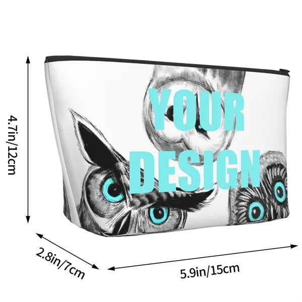 Full Bleed Cosmetic Bag Toiletry Makeup Pencil Pouch