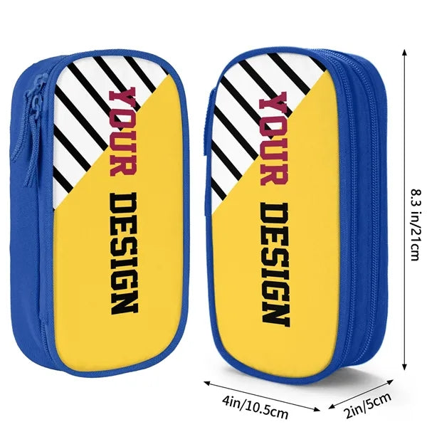 Full Bleed Pencil Pouch Pen Storag Bag School Organizer Case