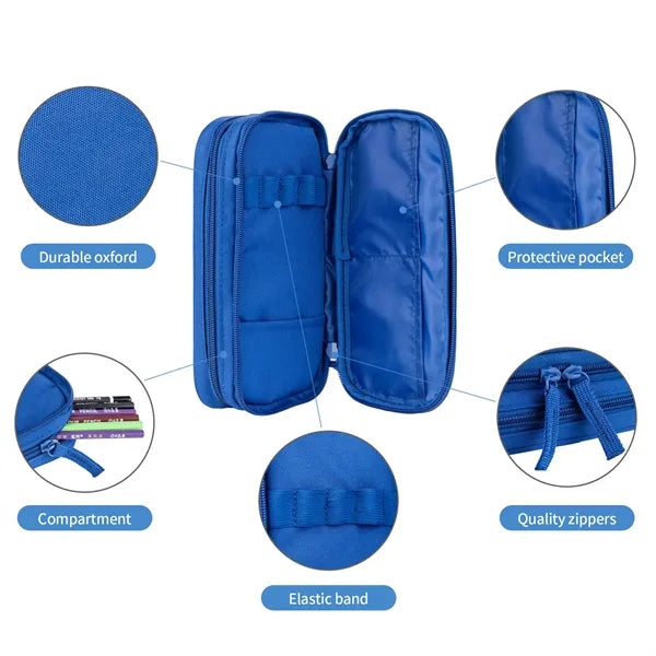 Full Bleed Pencil Pouch Pen Storag Bag School Organizer Case