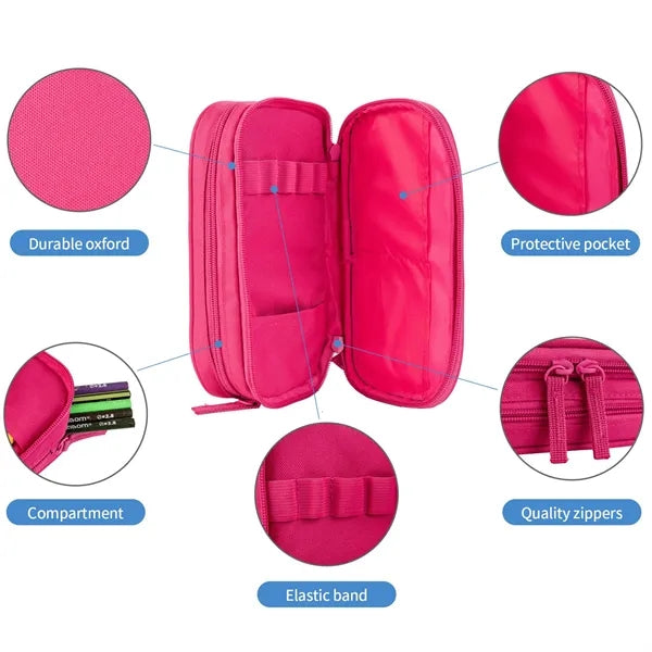Multifunction Pencil Pouch Pen Storag Bag Organizer Case