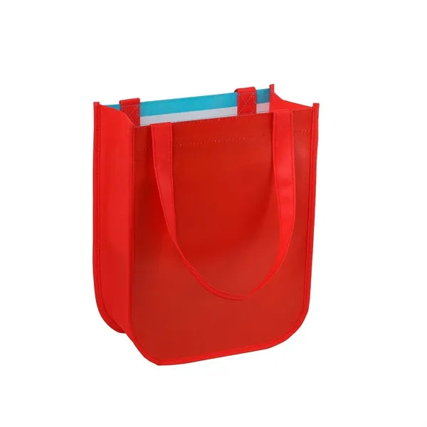 Small Laminated Curved Bottom Non-Woven Gift Bag