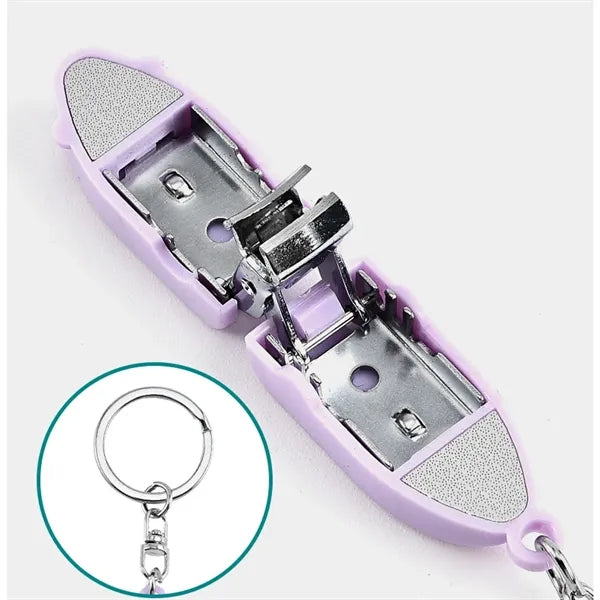 Mini Portable Folding Nail Clipper Carbon Steel W/Key Ring