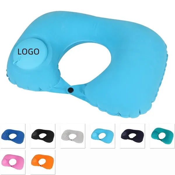 U Shaped Ultralight Inflatable Napping Pillow Neck Support