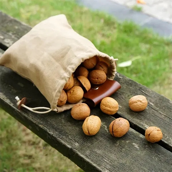 Canvas Foraging Folding Pouch Collapsible Fruit Picking Bag