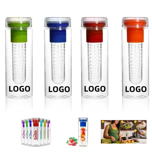 26oz/750ml Tritan Fruit Water Bottles