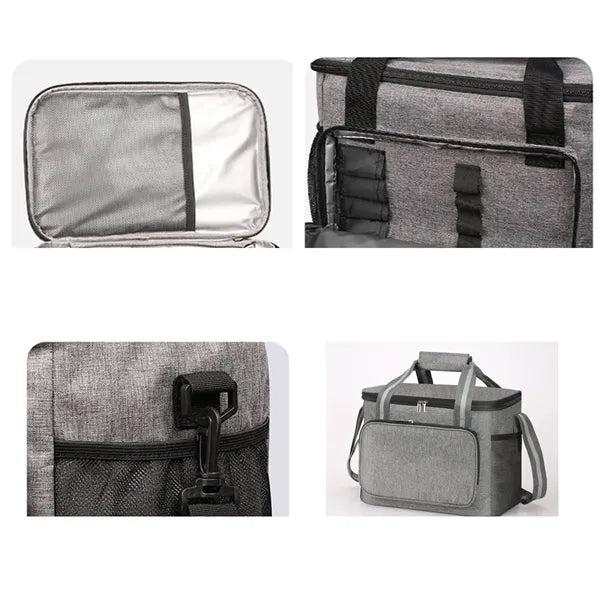 24 Can 15L Large Insulated Lunch Box Cooler Beer Bag