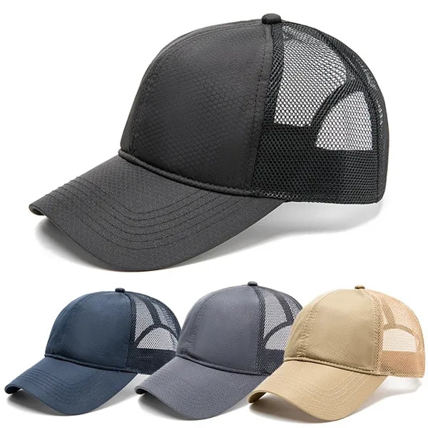 Quick Drying Breathable Half Mesh Baseball Cap