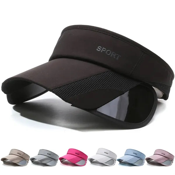 Empty Top Retractable Curved Brim Mesh Baseball Cap