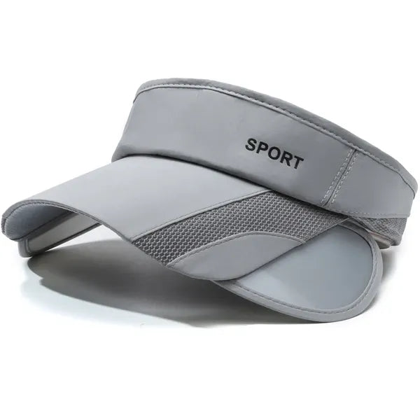 Empty Top Retractable Curved Brim Mesh Baseball Cap