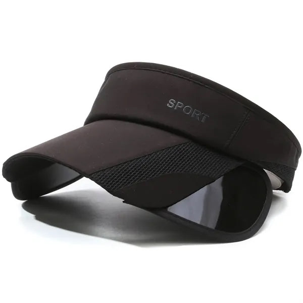 Empty Top Retractable Curved Brim Mesh Baseball Cap