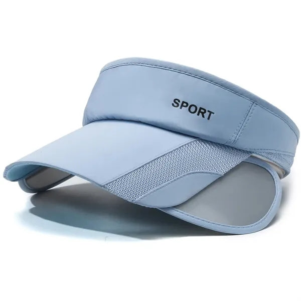 Empty Top Retractable Curved Brim Mesh Baseball Cap