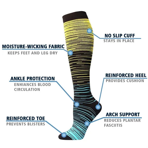 Wide Calf Compression Socks