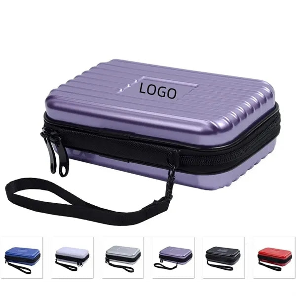 Portable Hard Shell Cosmetic Case Makeup Train Organizer Bag