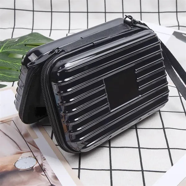 Portable Hard Shell Cosmetic Case Makeup Train Organizer Bag