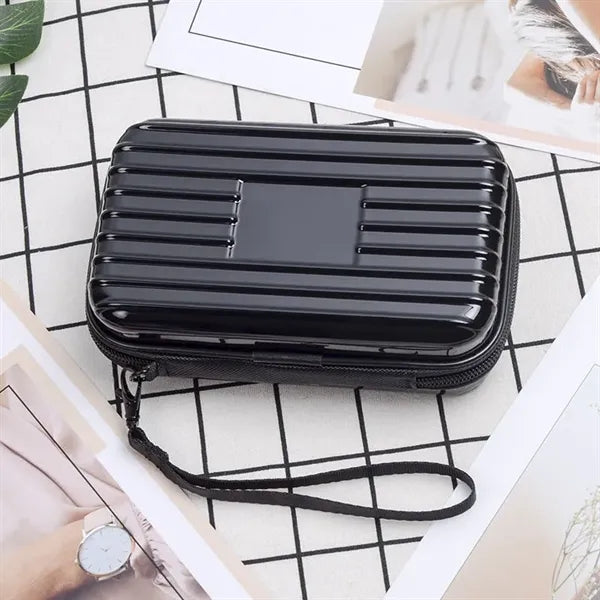 Portable Hard Shell Cosmetic Case Makeup Train Organizer Bag