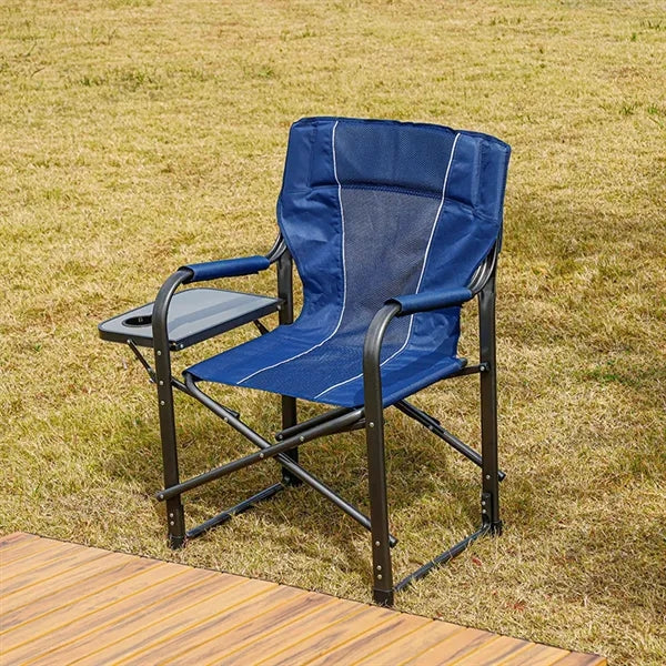 Portable Folding Upgraded Oversized Directors Chairs w/Table