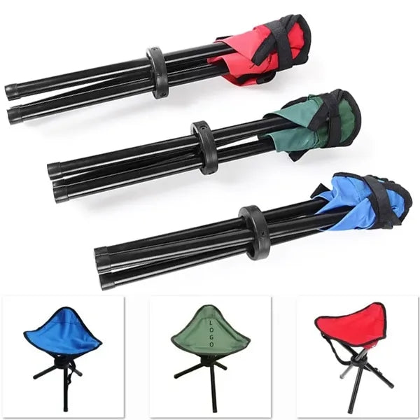 Outdoor Portable Folding Camping Chair Triangle Small Stool