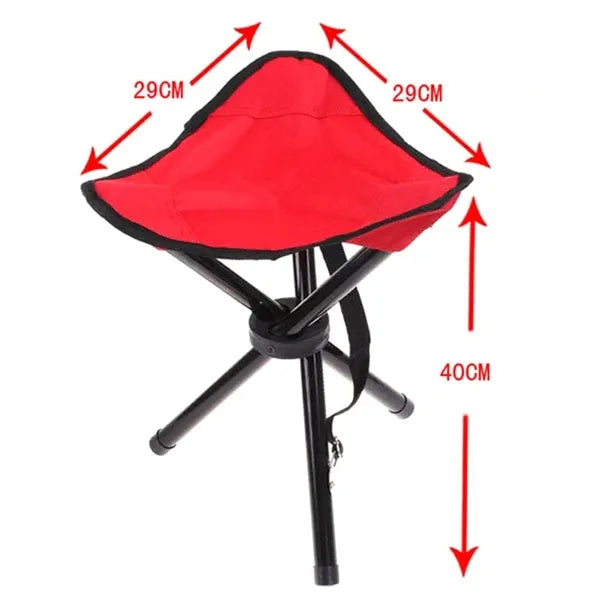 Outdoor Portable Folding Camping Chair Triangle Small Stool