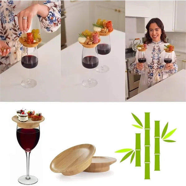 Bamboo Wine Glass Tray