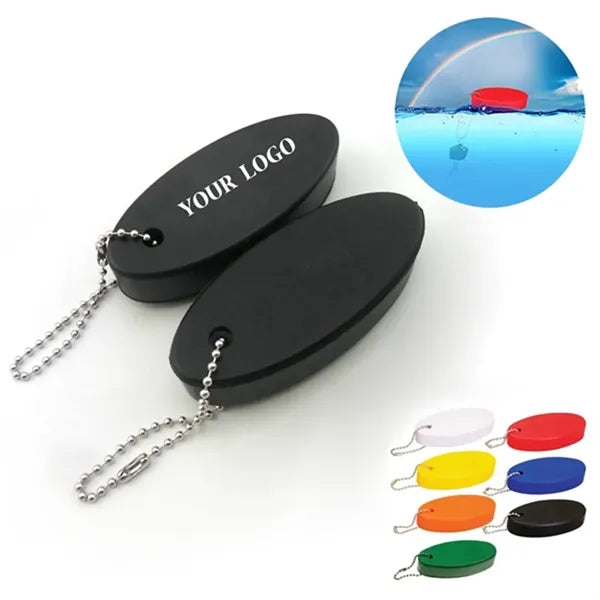 Oval Foam Floating Keychain