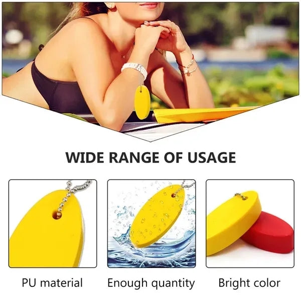 Oval Foam Floating Keychain