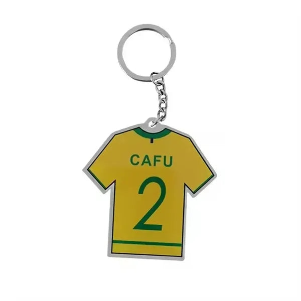 Acrylic Football Jersey Keychain