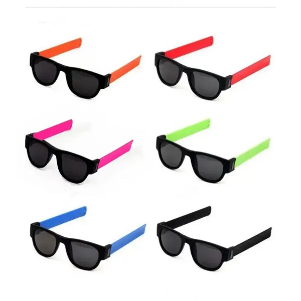 Folding Beach Silicone Bracelet Sunglasses