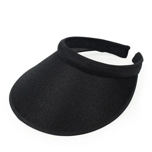 Cotton Open-Top Wide Brim Sun Visor Hat