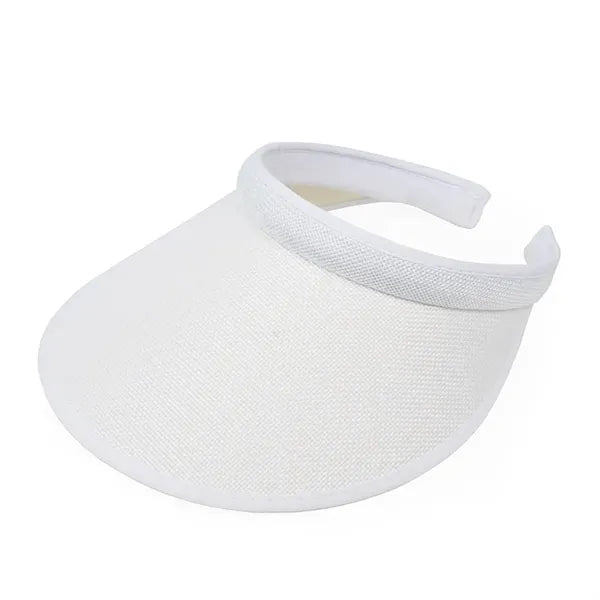 Cotton Open-Top Wide Brim Sun Visor Hat