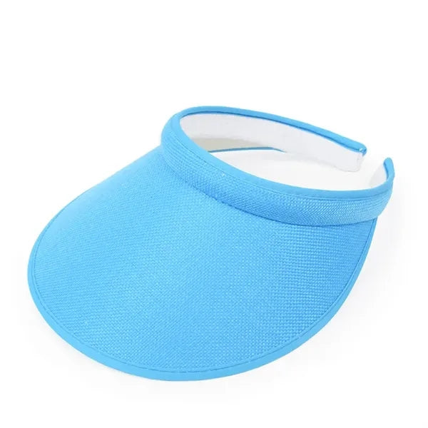 Cotton Open-Top Wide Brim Sun Visor Hat