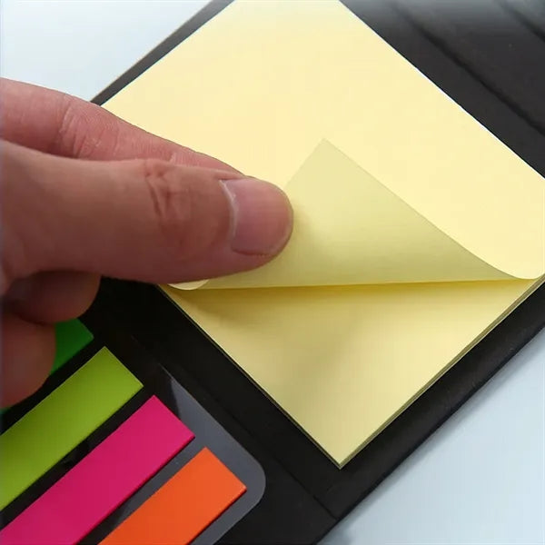 Three-Dimensional Kraft Paper Coil Sticky Note Set with Pen