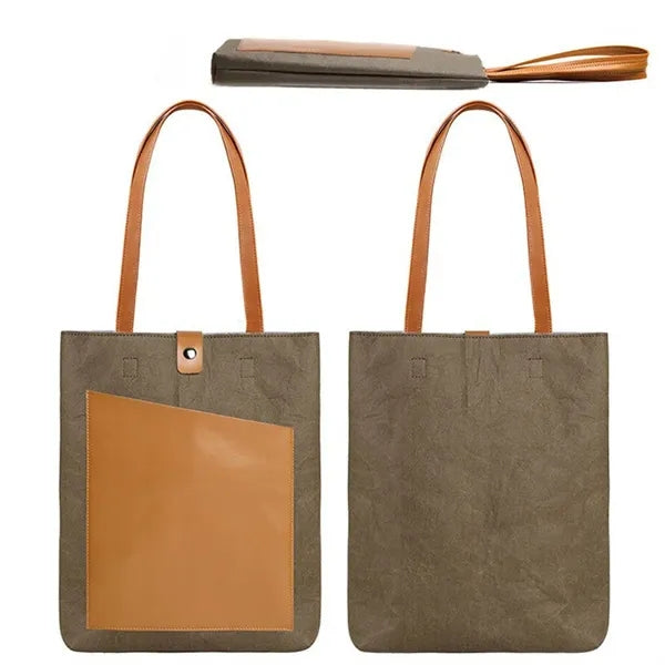 Debossed Eco-friendly Tyvek Tote Bag with Handle