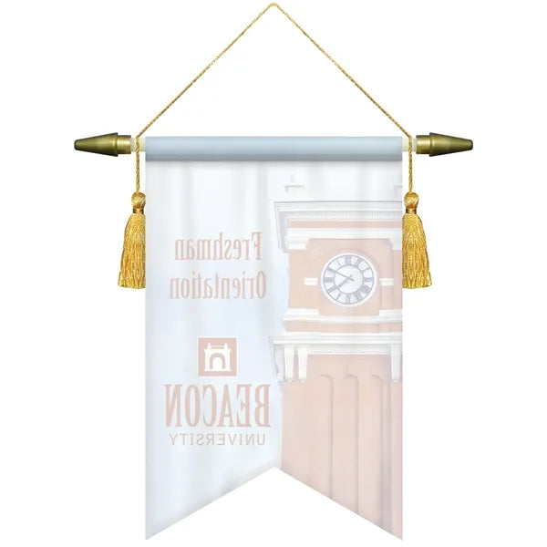 7" x 10" Podium Banner, Angle Cut/ No Fringe