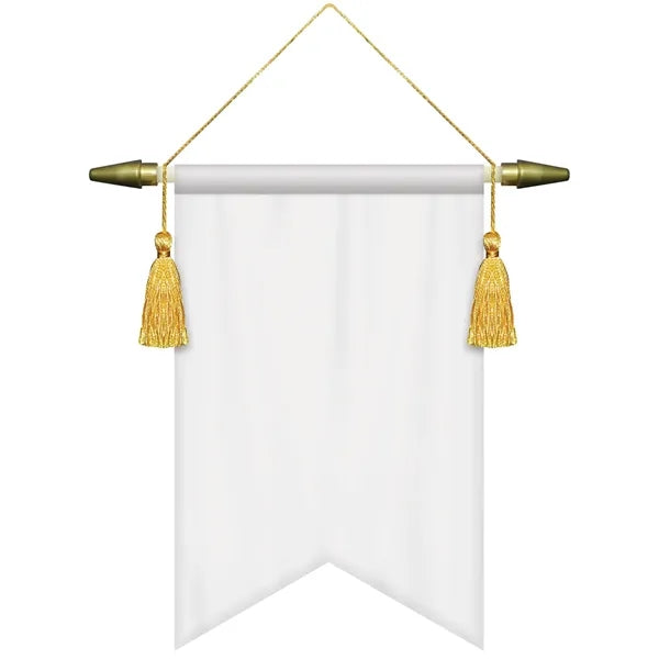 7" x 10" Podium Banner, Angle Cut/ No Fringe