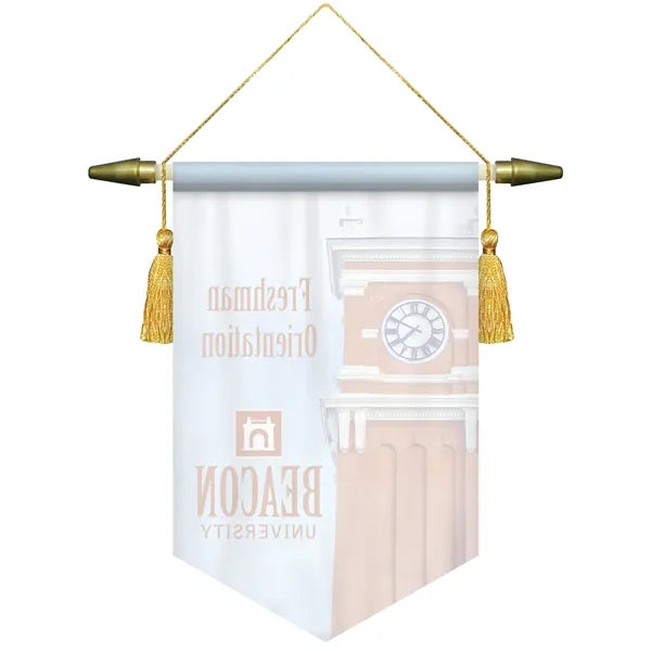 7" x 10" Podium Banner, V Cut/ No Fringe
