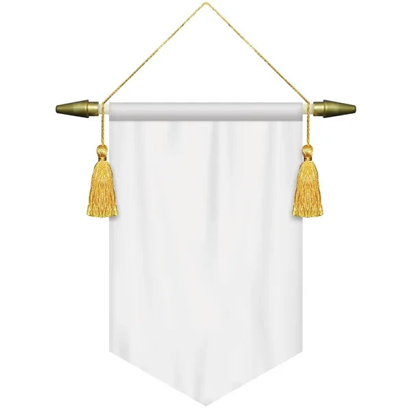 7" x 10" Podium Banner, V Cut/ No Fringe