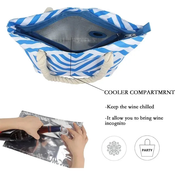 Insulated Wine Tote Bag