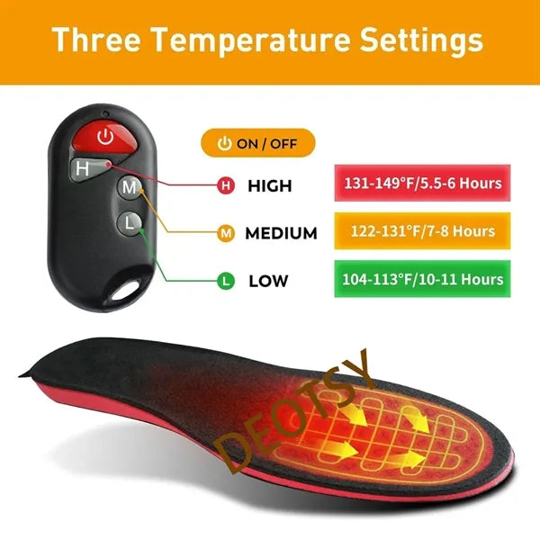 Heated Insoles With Remote Control