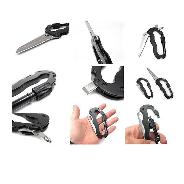 Multi-Functional Mountaineering Keychain