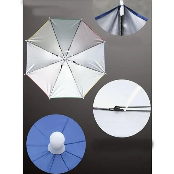 Folding Headwear Hands Free Sunshade Double Layer