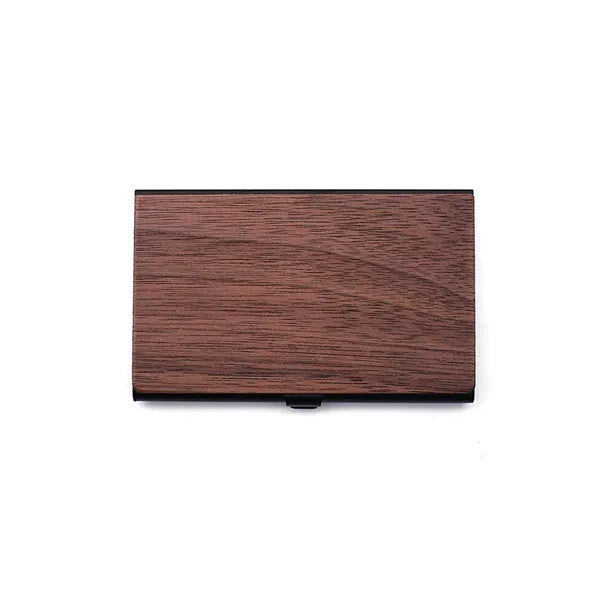Wood and Aluminum Card Holder