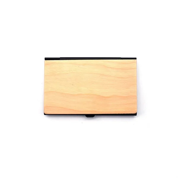 Wood and Aluminum Card Holder
