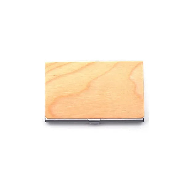 Wood and Aluminum Card Holder
