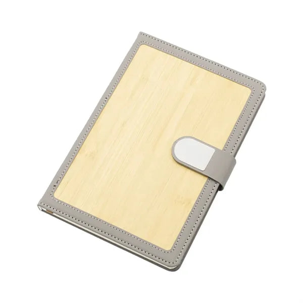 A5 Bamboo PU Leather Notebook