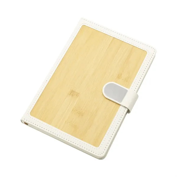 A5 Bamboo PU Leather Notebook