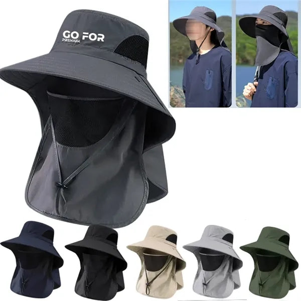Fishing Sun Protection Hat with Face Cover & Neck Flap