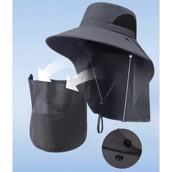 Fishing Sun Protection Hat with Face Cover & Neck Flap