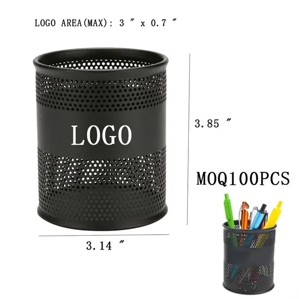 Versatile Desktop Metal Mesh Pen Pencil Holder